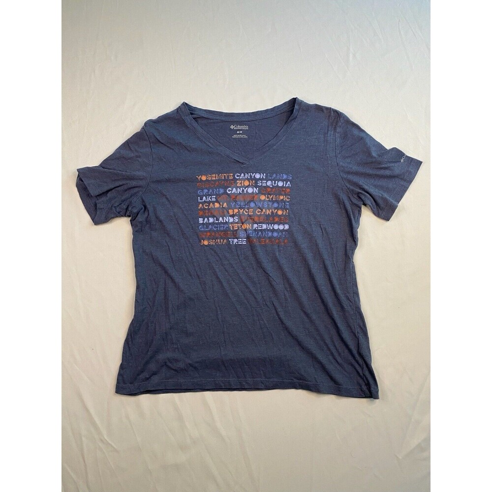 Columbia Yosemite Grand Canyon Teton Badlands Travel Hiking Womens Tee Medium